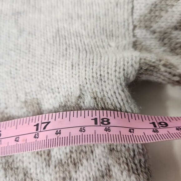 Athleta Women's Size XS Ridgecrest Sweater Chevron Turtleneck Cashmere B… - Picture 4 of 8